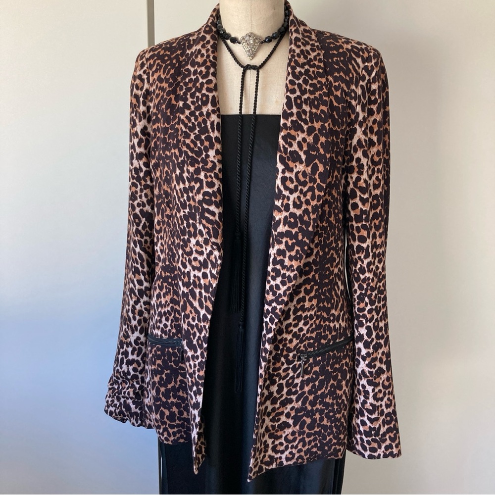Rachel Zoe leopard print blazer